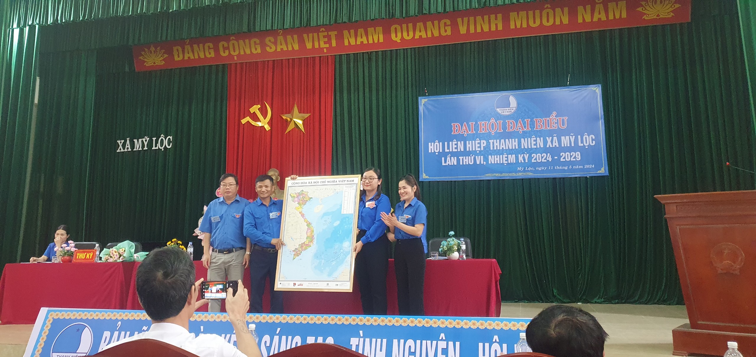 Hội LHTN Việt Nam xã  Mỹ Lộc tổ chức thành công Đại hội đại biểu Hội LHTN Việt Nam xã  Mỹ Lộc lần thứ 6, nhiệm kỳ 2024-2029.