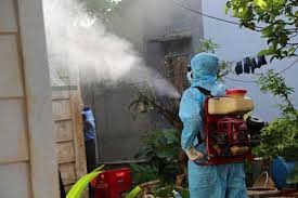 Xã Mỹ Lộc - Huyện Hậu Lộc triển khai chiến dịch phun hóa chất phòng chống sốt xuất huyết năm 2021